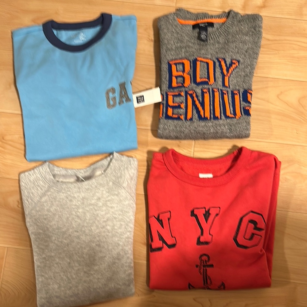 GAP Blue and Gray Sweatshirts & Hoodies Casual Collection